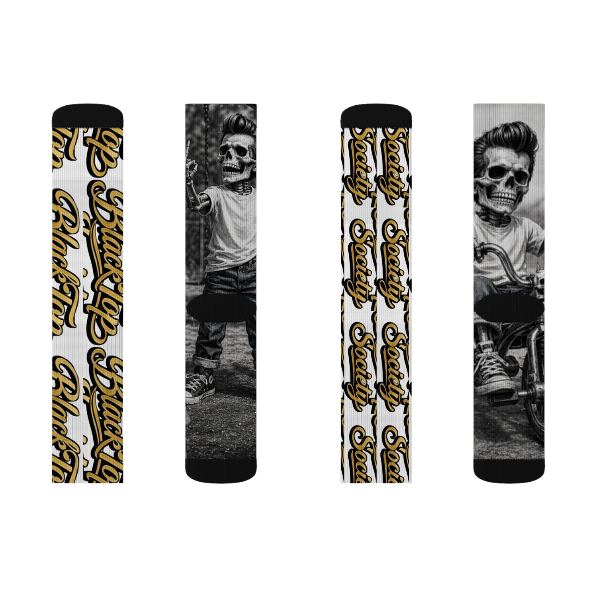 BlackTop "playground" Socks — Gothic Skateboard Crew Socks