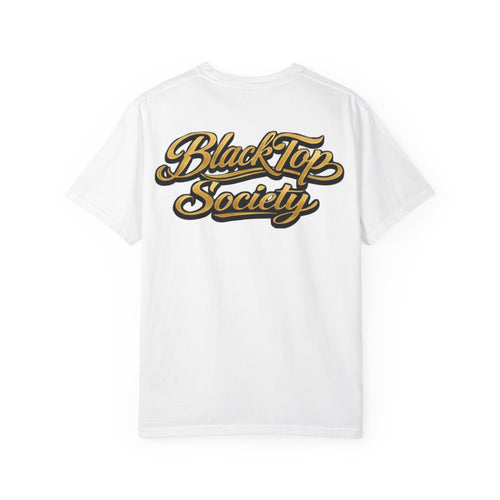 Black Top Society T-Shirt — Vintage graffic