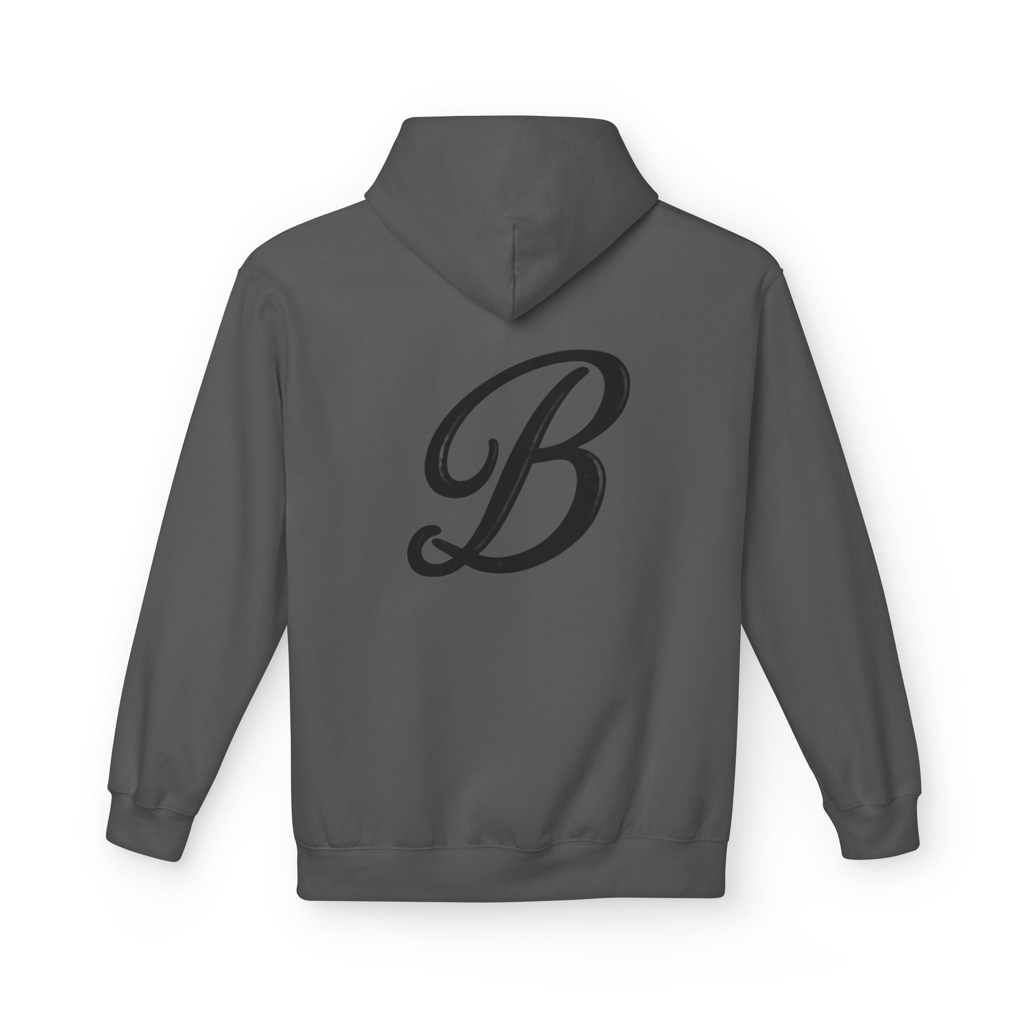 Black Top Society Hoodie — Retro Script Logo Pullover